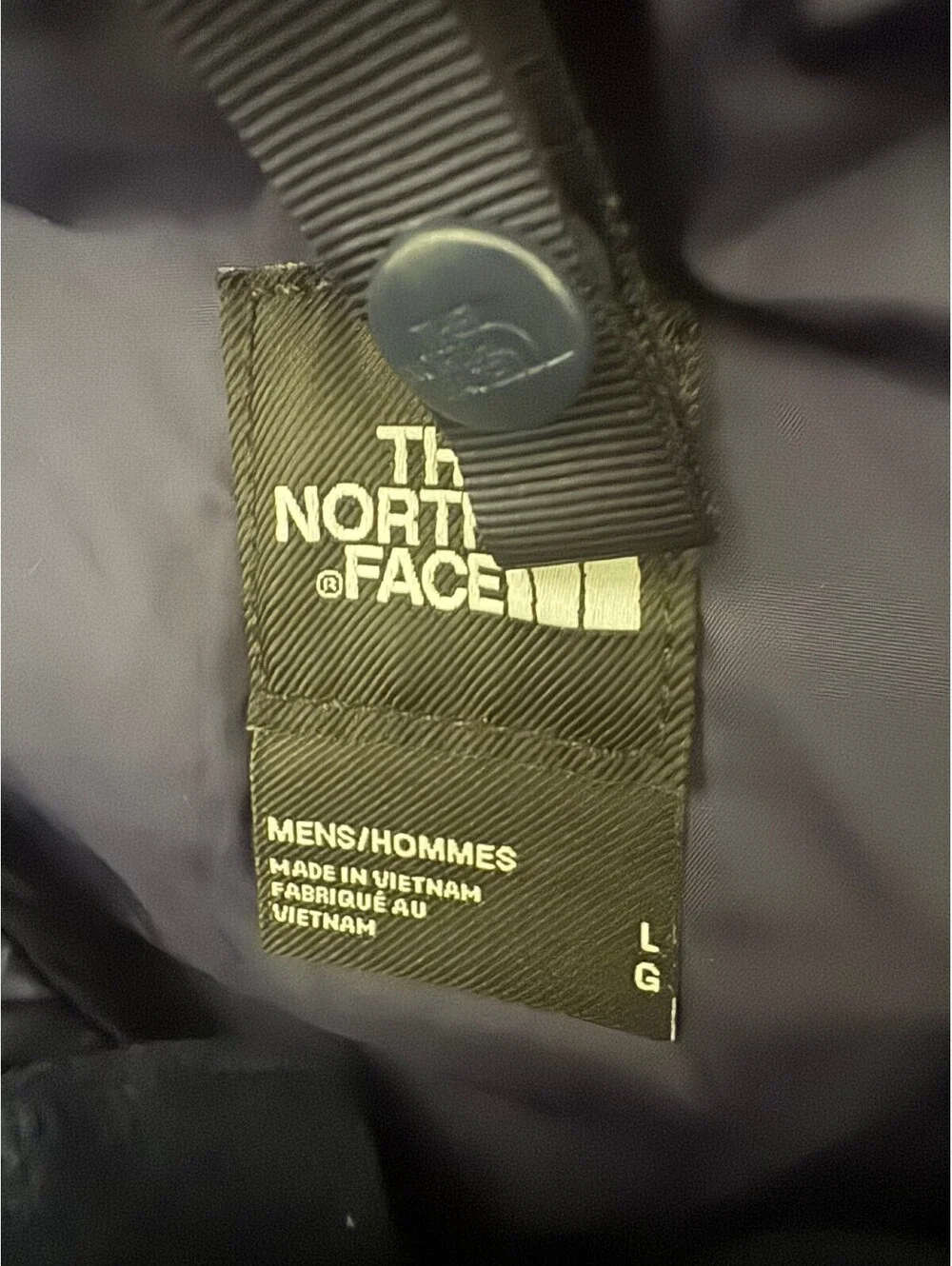 The North Face Men's Jacket L Large Navy blue Hooded Rain Waterproof Shell Coat